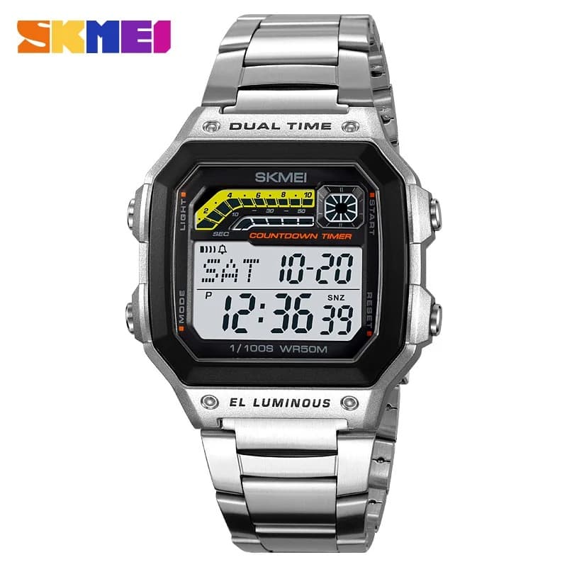 Skmei 2307 Silver/Steel — Front