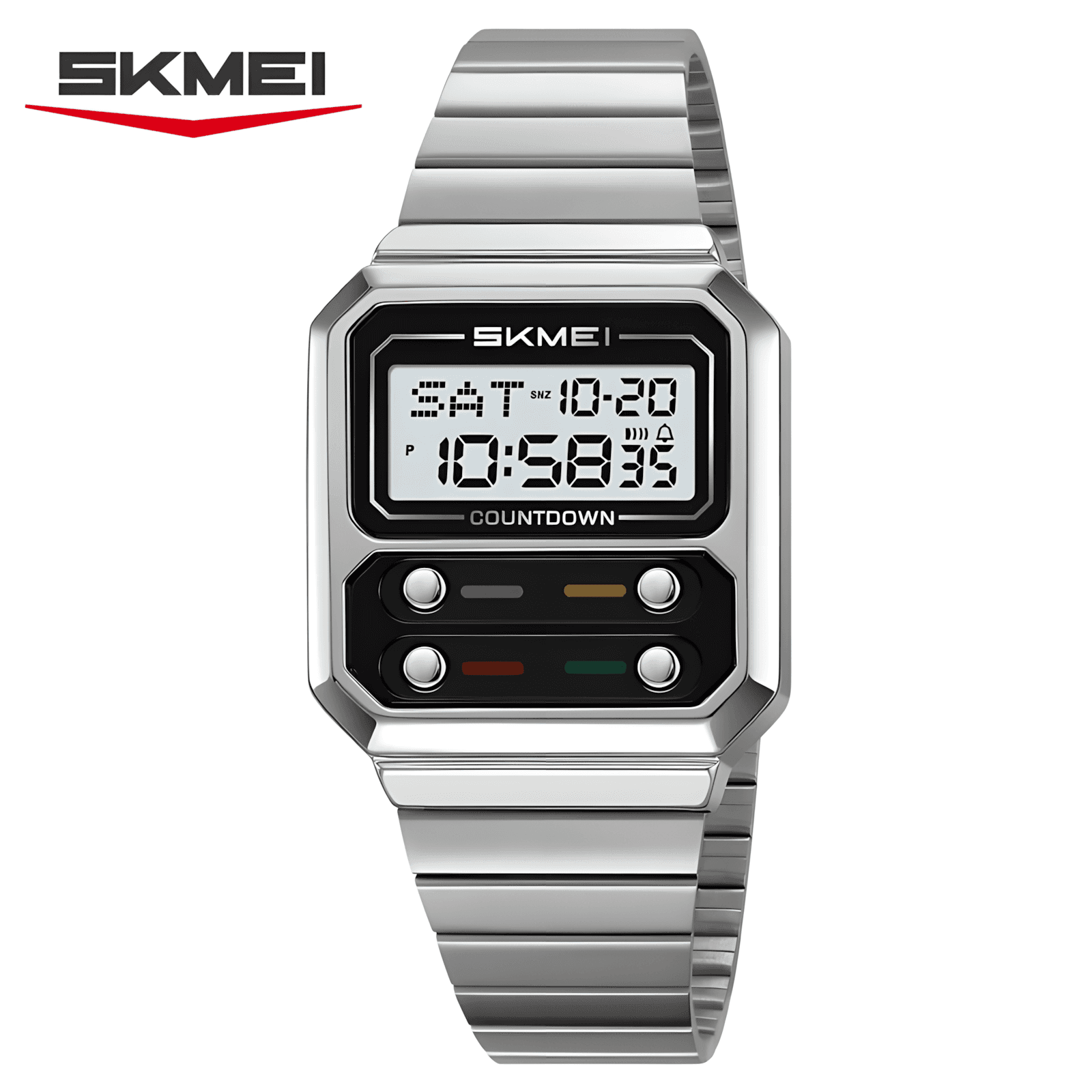 Skmei 2448 Silver-White — Front